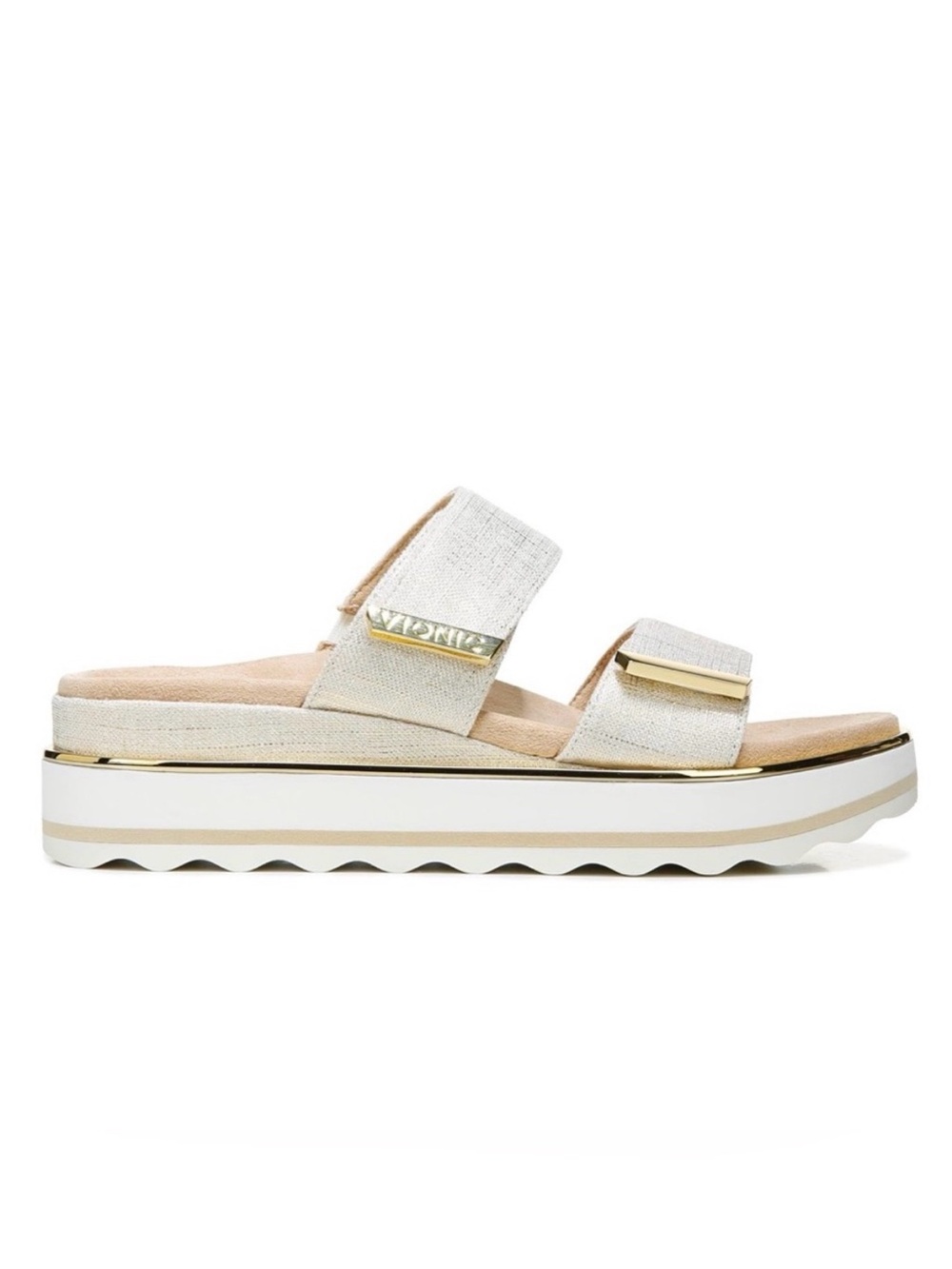 Vionic Brandie Platform Slide Sandal in Marshmallow 8